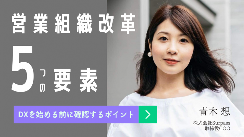 アーカイブ動画を公開!イベント「営業組織改革を実現する5つの要素とは? 営業DXを始める前にすべき営業組織改革を徹底解説! 」サムネイル画像